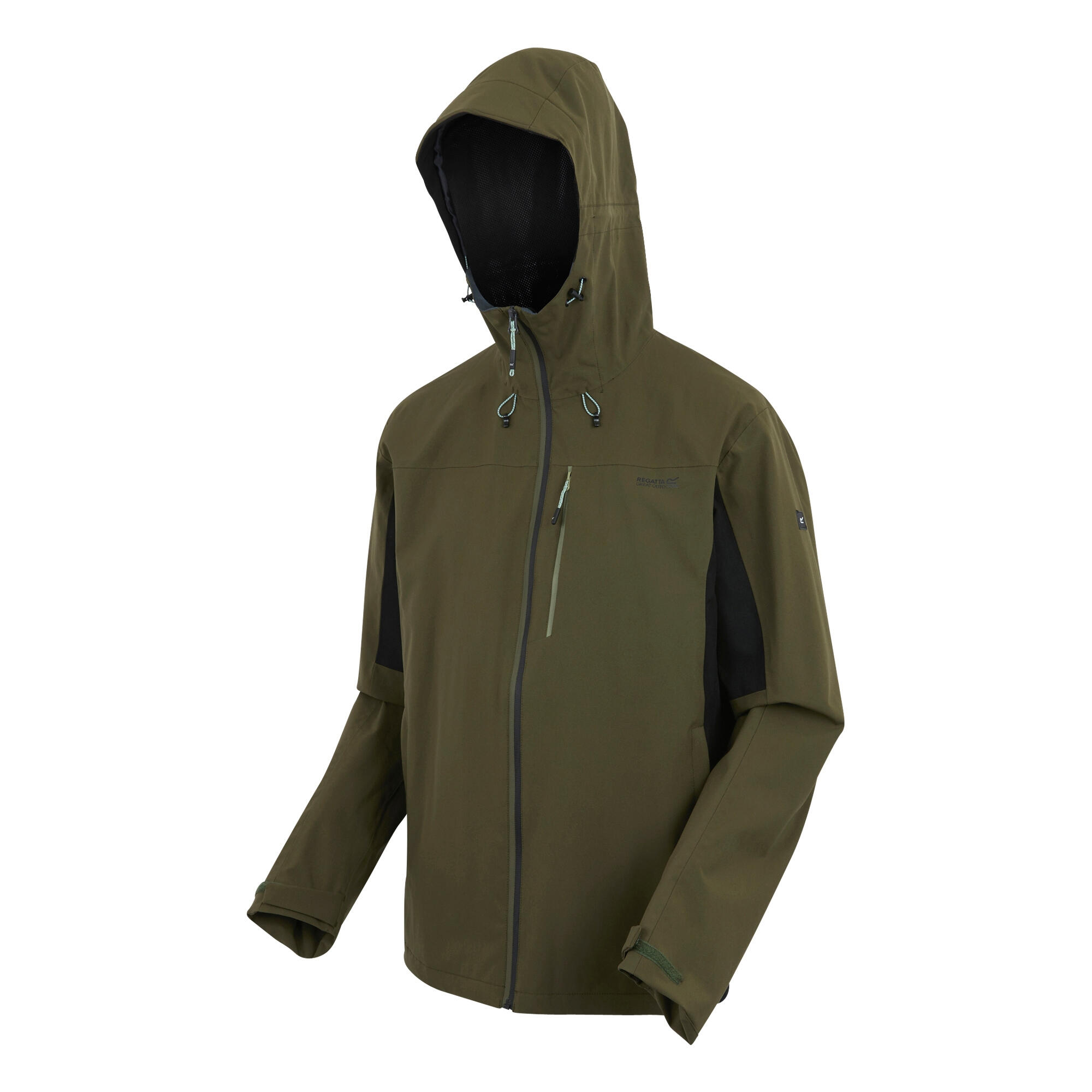Veste Imperméable BIRCHDALE Homme (Vert Kaki Foncé / Noir) 3/5