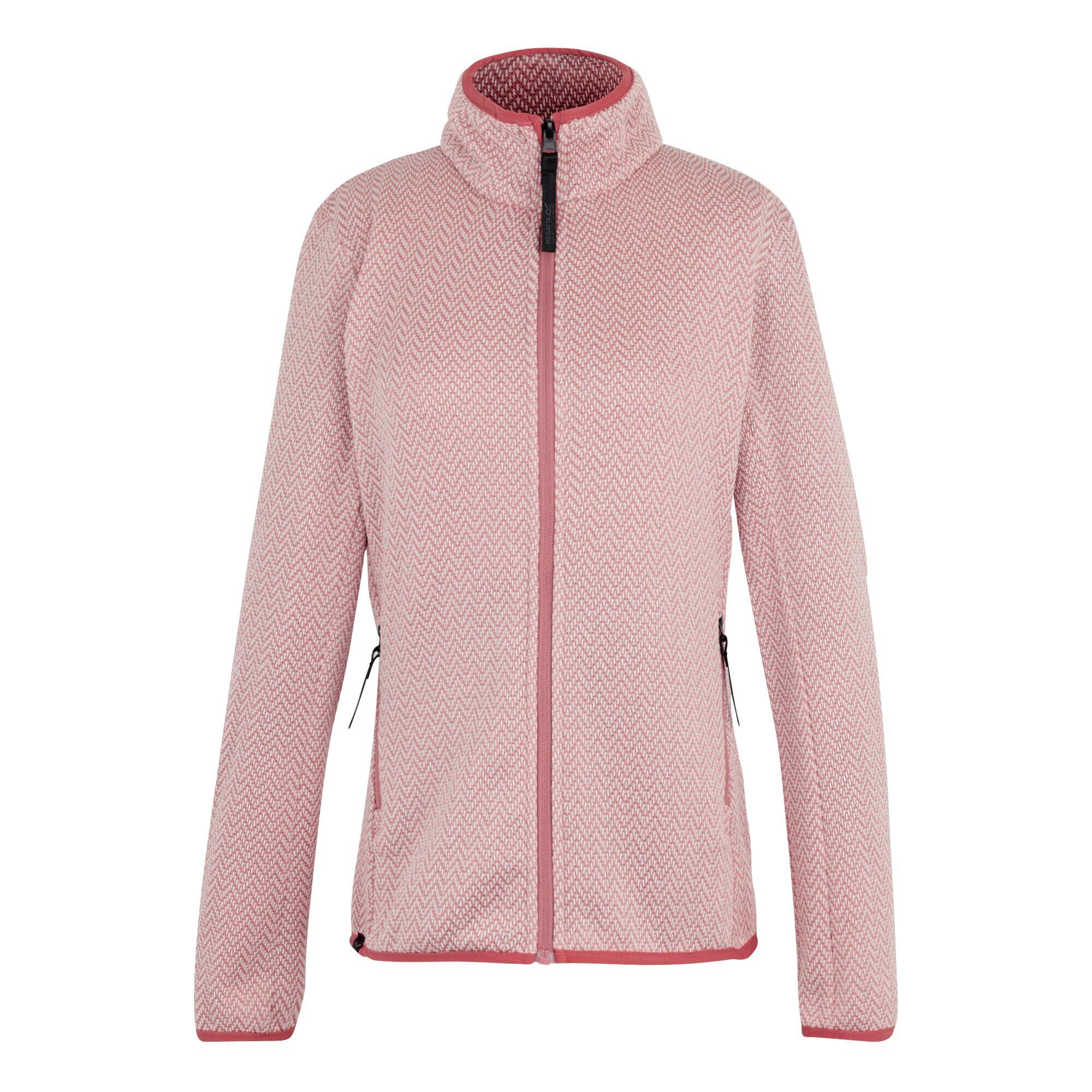 REGATTA Womens/Ladies Elzie Full Zip Fleece Jacket (Lotus Pink/Bridal Rose)