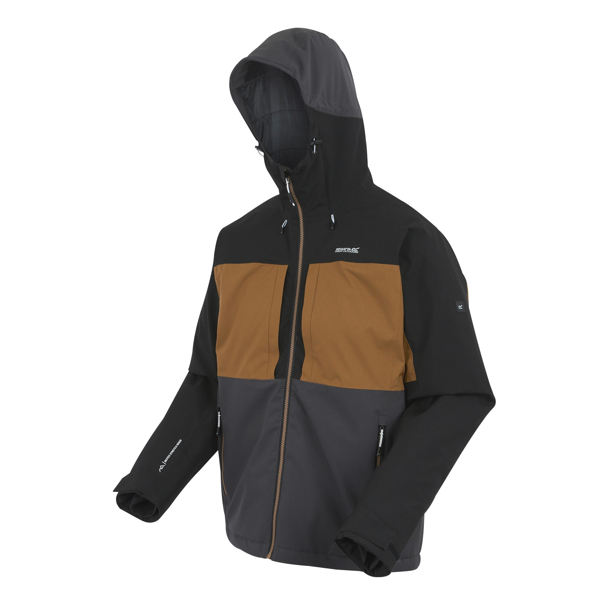 Veste Imperméable MALAND Homme (Marron / Noir / Cendre) 3/5