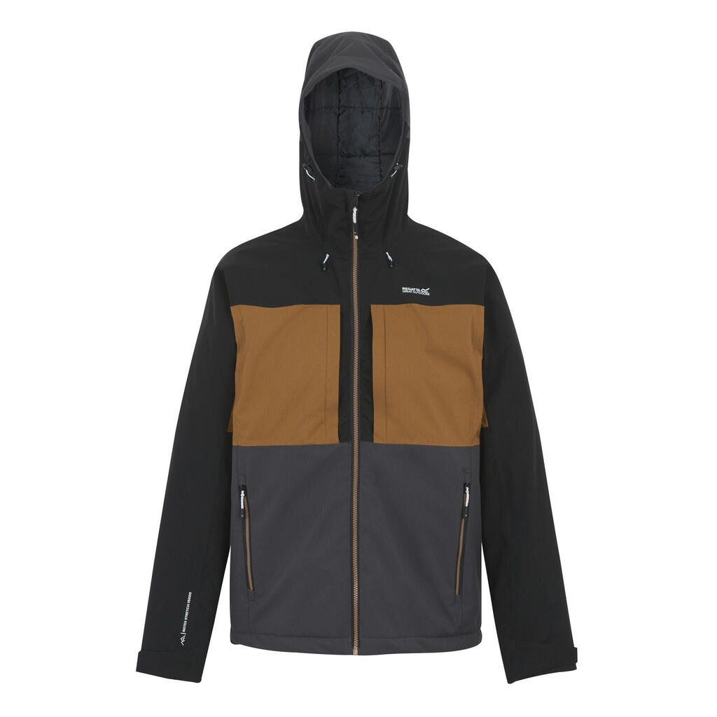 Mens Maland Insulated Waterproof Jacket (Nut Brown/Black/Ash)
