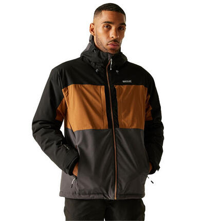 Veste Imperméable À Capuche MALAND Homme (Kaki / Noir / Vert Kaki Foncé)