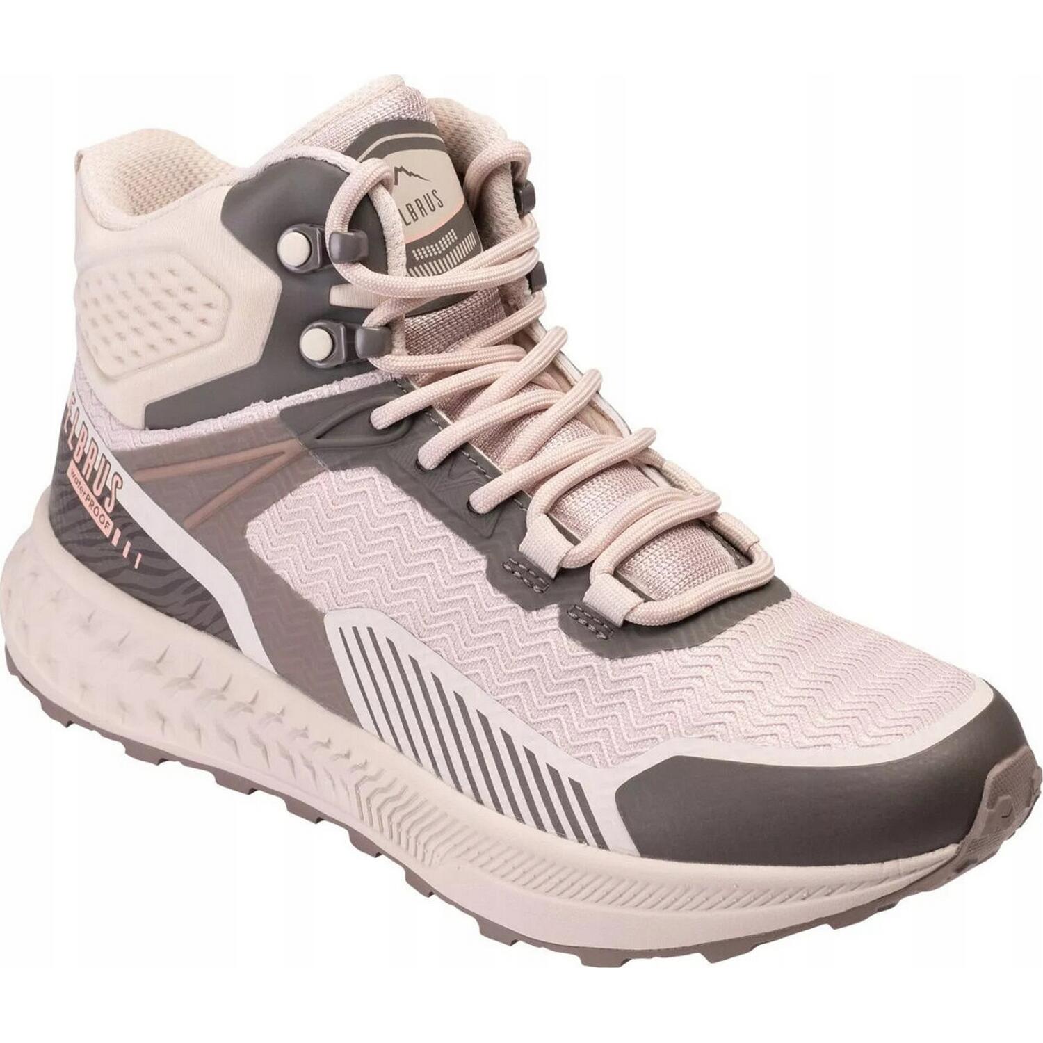 Elbrus - Bottines De Randonnée Eline Femme (sable / Sable Foncé / Marron) - Chaussures De Sport - Beige|marron|rose - Decathlon