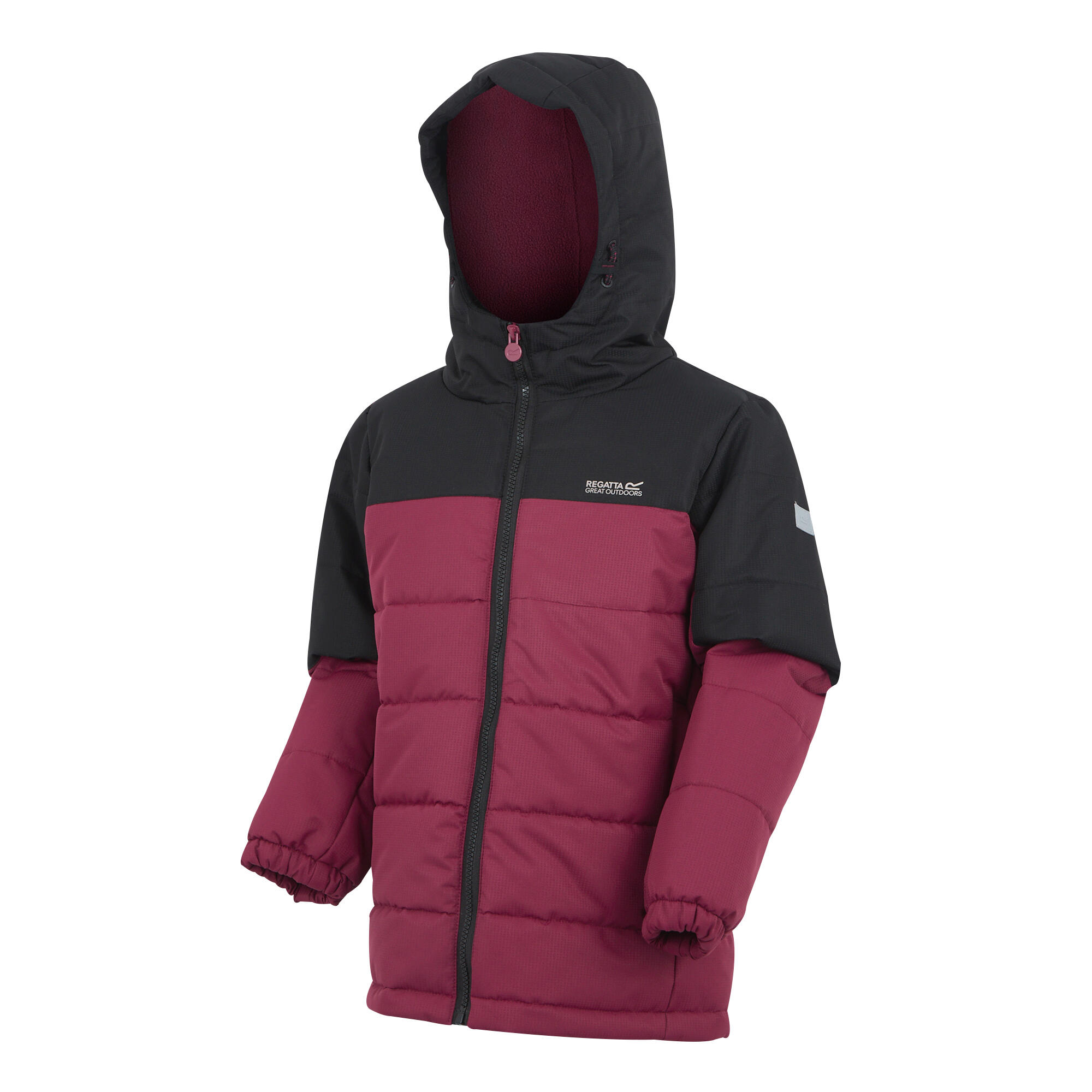 Childrens/Kids Lofthouse Insulated Jacket (Black/Dark Pimento) 3/5