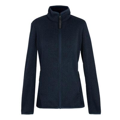 Dames elzie full zip fleecejack (mokka/zacht taupe)