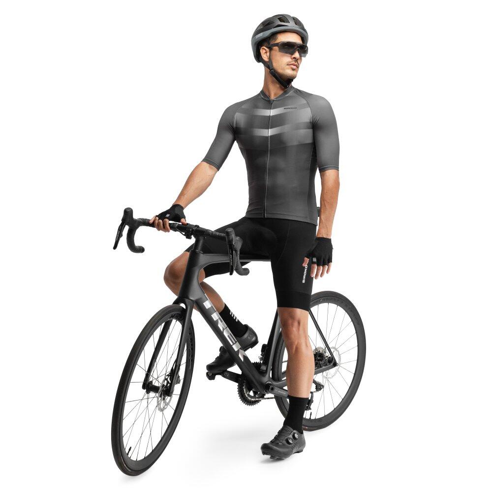 Maillot de manga corta hombre ciclismo M2 Morcuera Negro 3/8