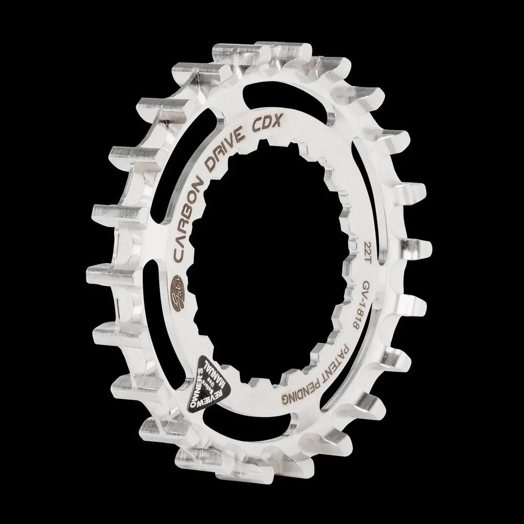 Gates Carbon Drive CDX Front Sprocket 22T for Bosch Gen2, incl. spacer & nut.