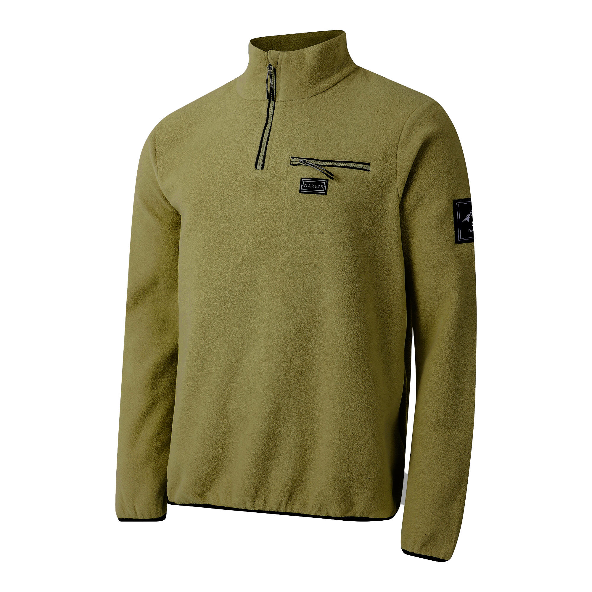 Heren Affinity Mountain Fleece Top (Martini-olijfje) 3/5