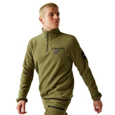 Heren affinity mountain fleece top (martini-olijfje)