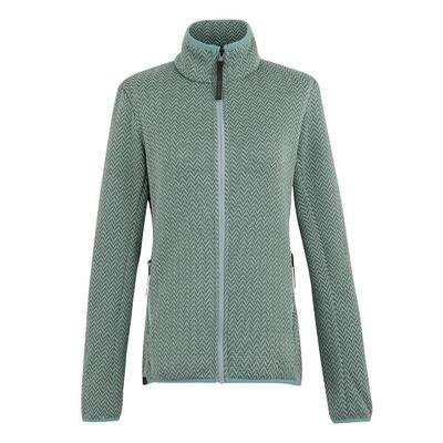 Dames elzie full zip fleecejack (mokka/zacht taupe)