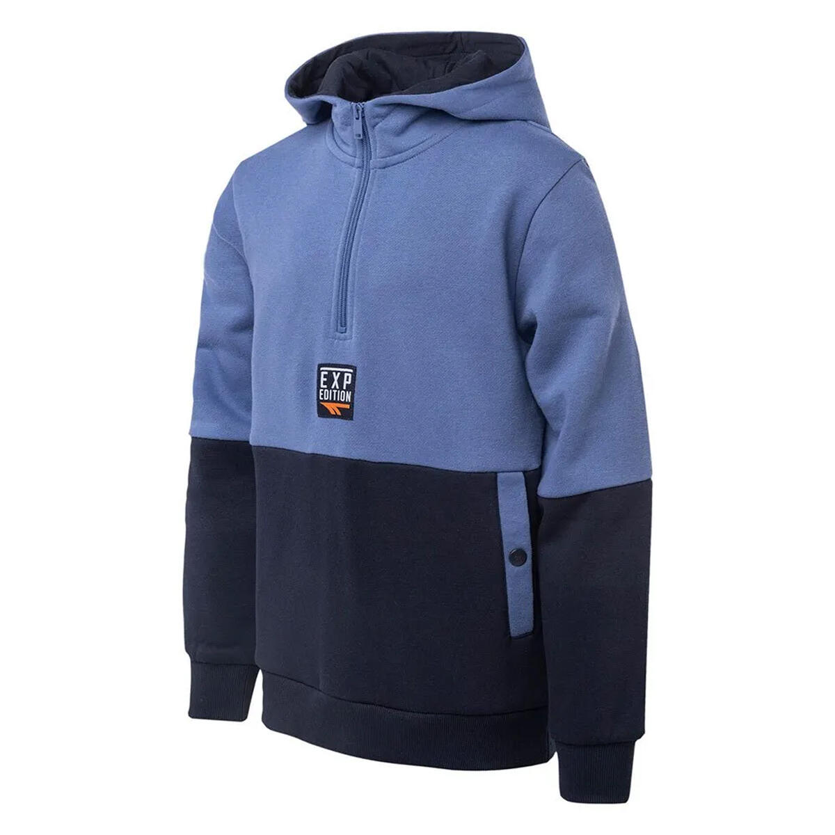 Felpa Cerniera Ad Un Quarto Bambini Hi-Tec Expen Giallo Mostarda Blu Baritono 3/3