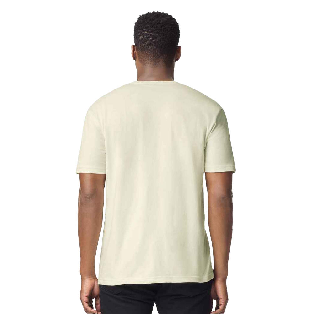 Maglietta A Maniche Corte Uomo Gildan Soft Style Bianco Spento 2/2