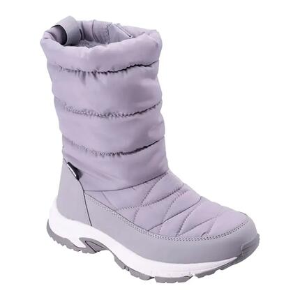 Dames Waterdichte Halfhoge Sneeuwlaarzen (Lichtgrijs/donkergrijs)