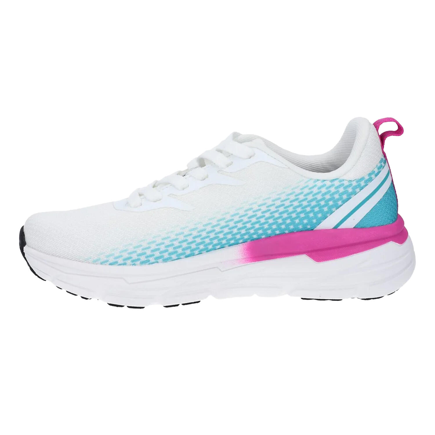 "Promenade" Sneaker für Damen Leuchtend Weiß/Schwarz 3/4