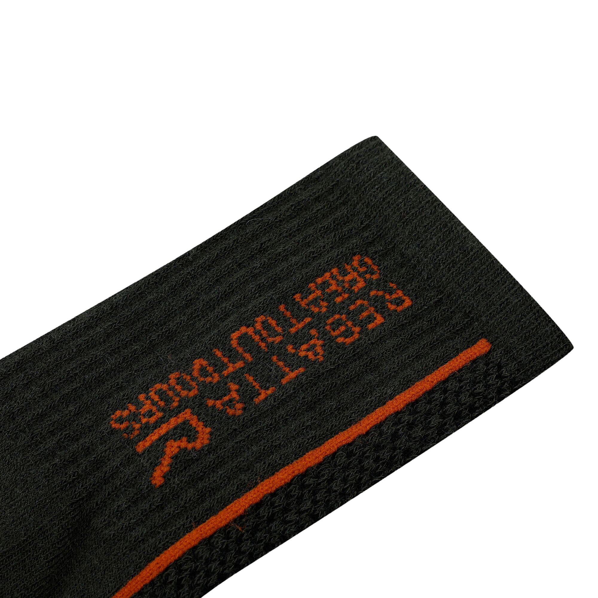 Calzini TrekkingLana Merino Uomo Regatta Cachi Scuro Arancio 2/4