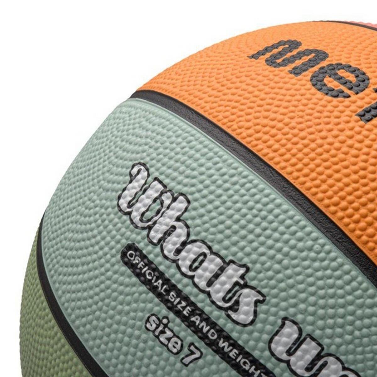 "What´s Up" Basketball Damen und Herren Hellblau/Orange 7 3/3