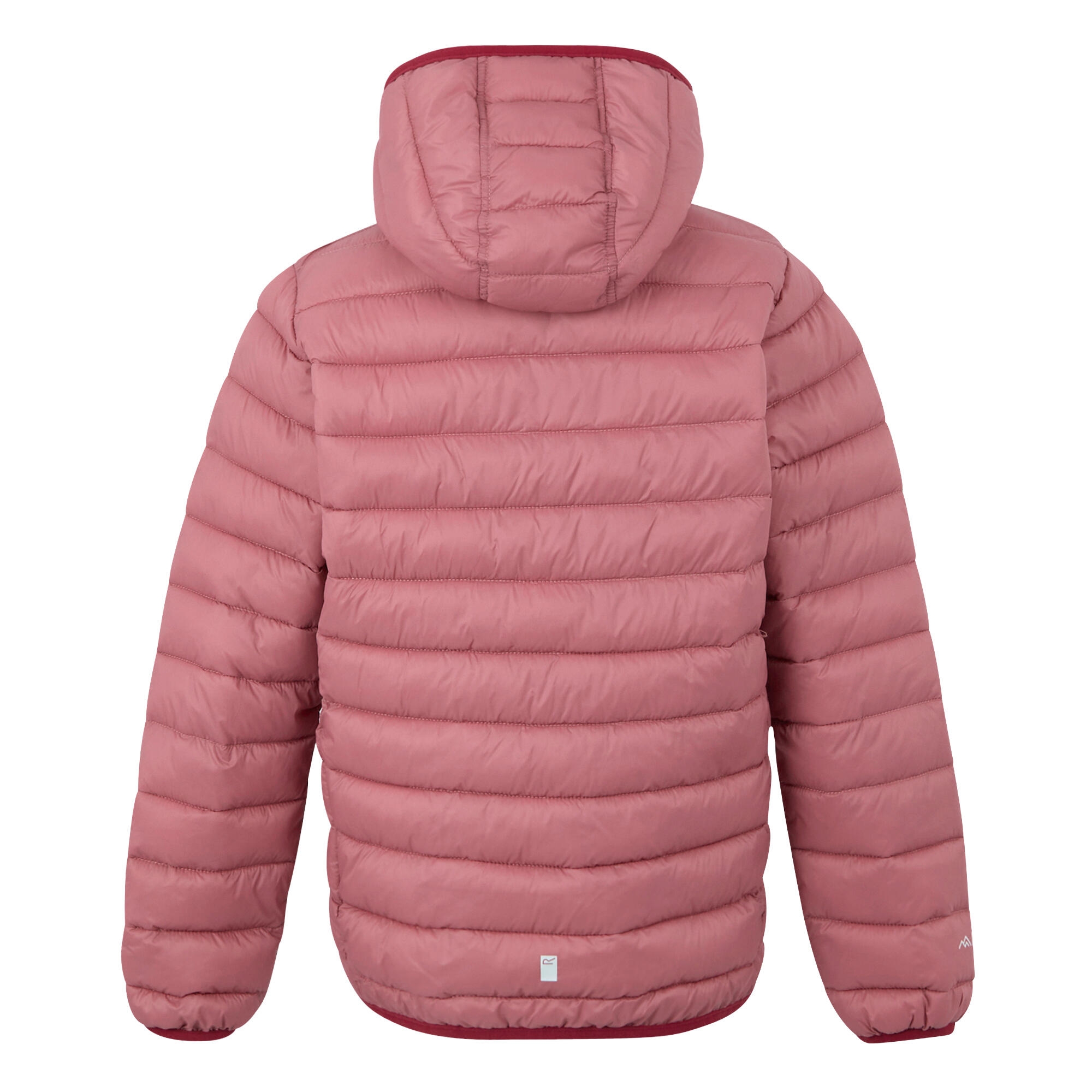 "Marizion" Steppjacke mit Kapuze für Kinder Dunkel-Orange/Graurosa 2/5
