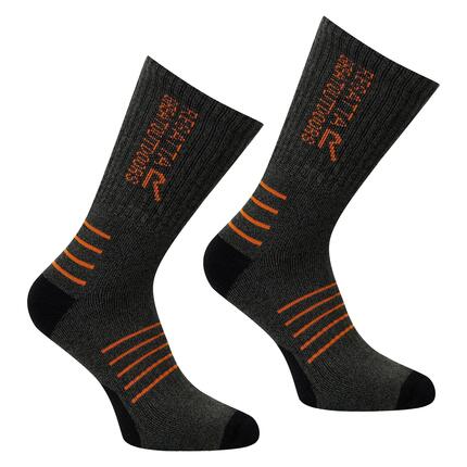 Chaussettes Homme (Kaki Foncé / Orange)