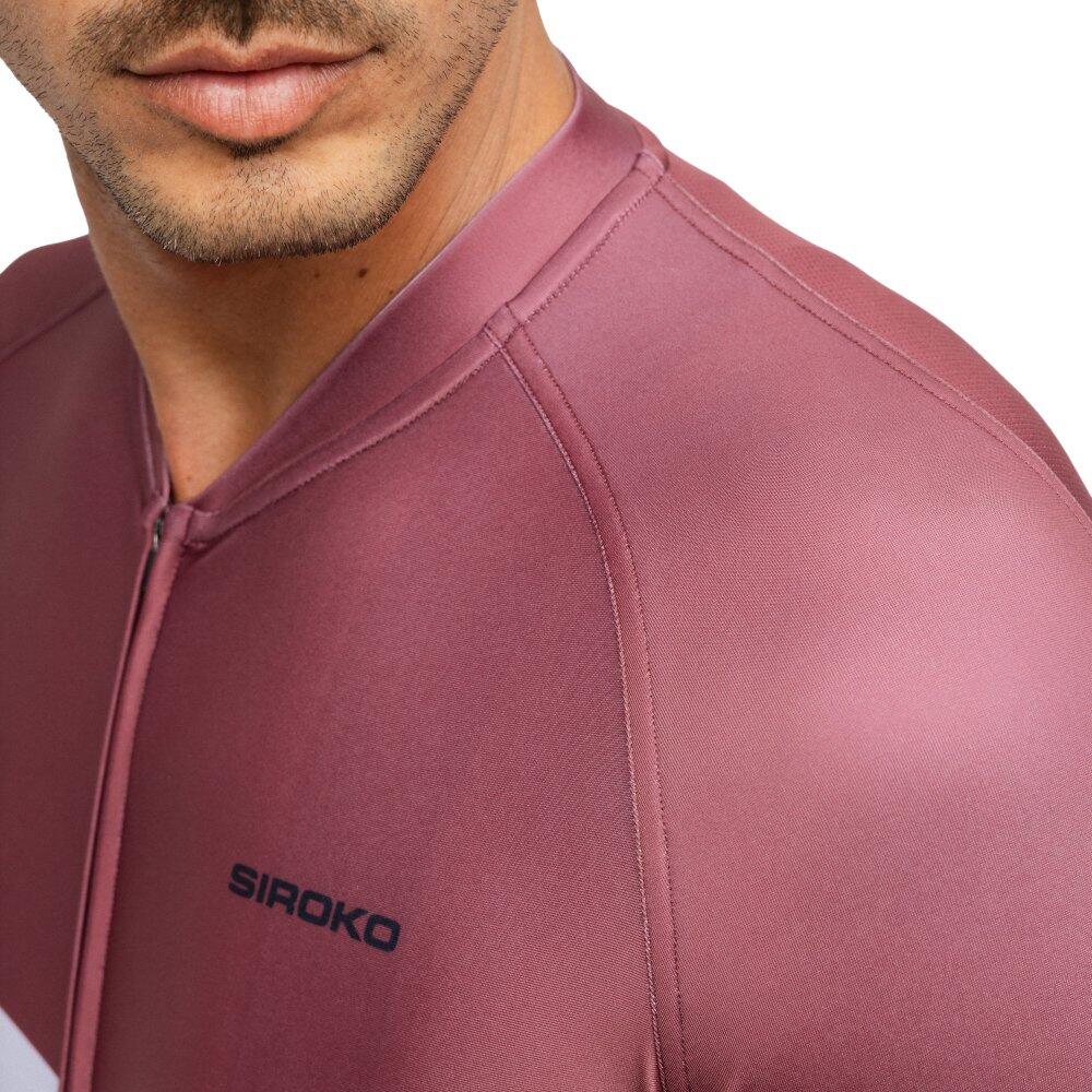 Maillot vélo manches courtes homme Cyclisme M2 Ezaro Rouge 5/8