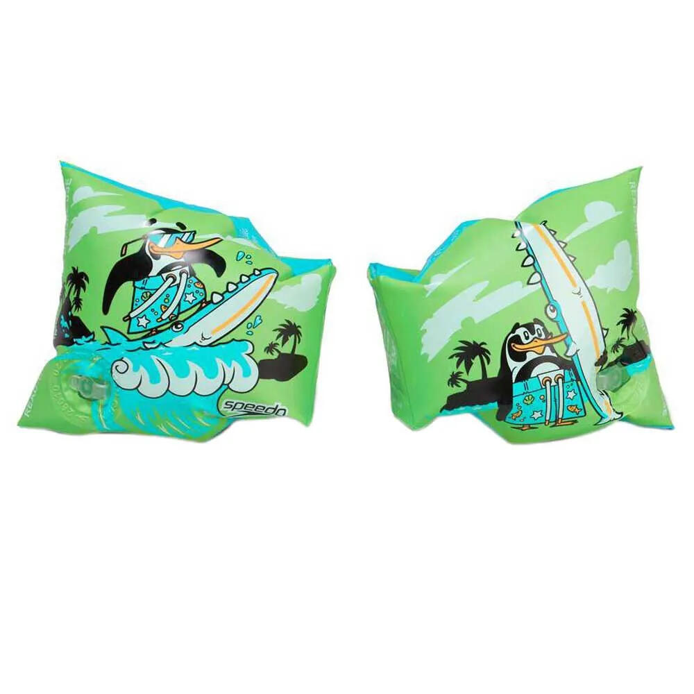 Bambini Chima Fascia Da Braccio Speedo Dmuchane Blu Azzurro Verde Fluro 2/3