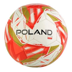 Ballon De Foot POLAND (Blanc / Rouge / Jaune Or)
