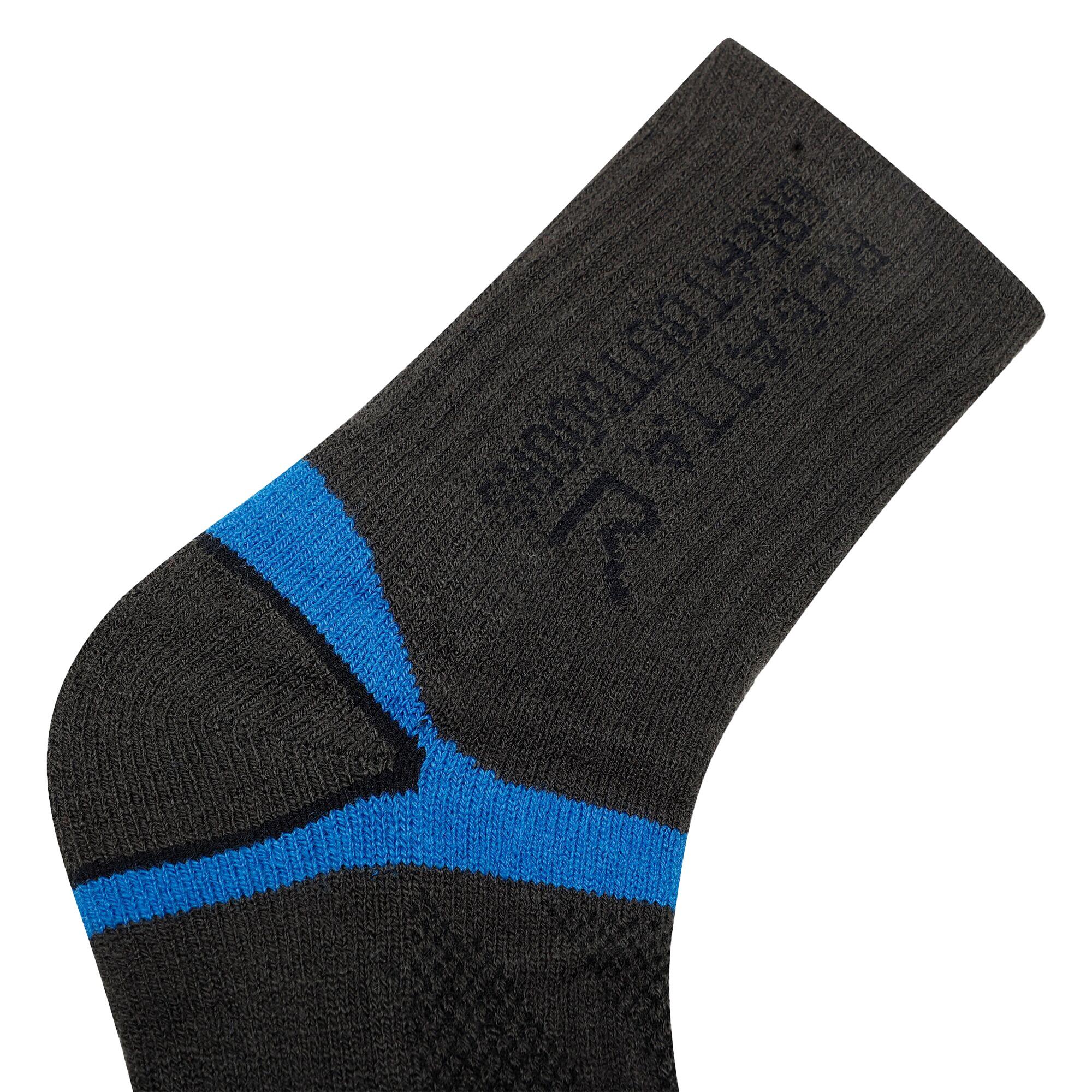 Kinder/Kinder Blister Protect II Crew Sokken (Donkergrijs/Snorkelblauw) 2/4