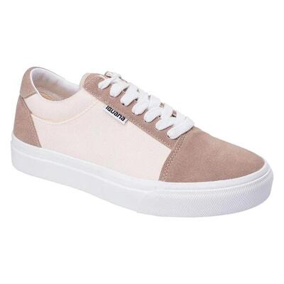 Dames osky suède trainers (poolwolf/zomerzand)