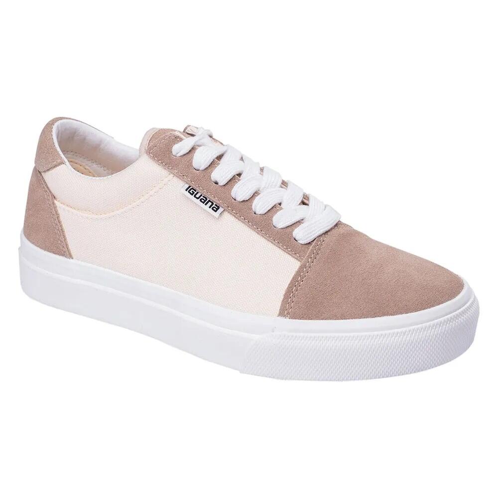 Iguana - Baskets Osky Femme (corail / Sable) - Chaussures De Sport - Blanc|rose - Decathlon