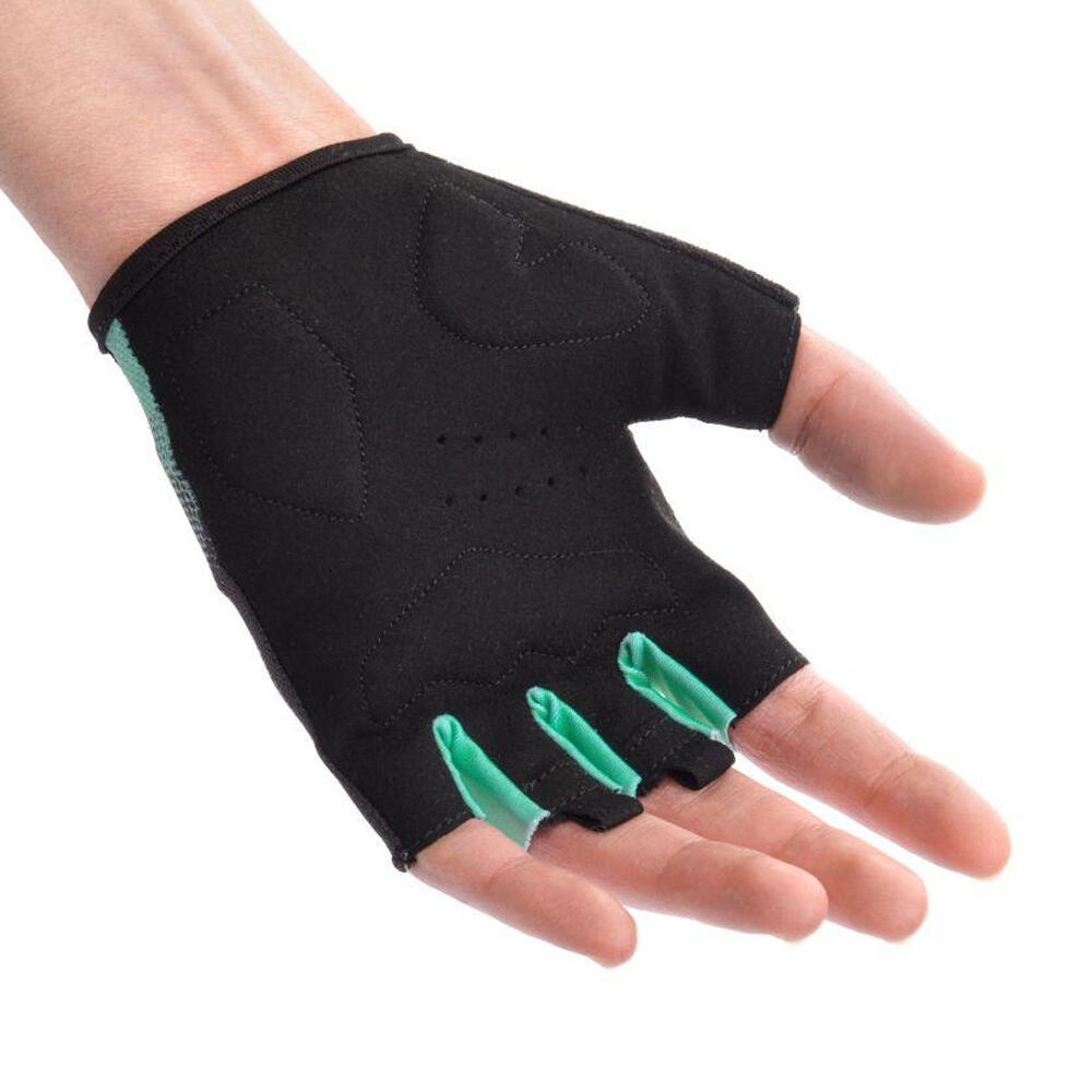 Guantes de Ciclismo Diseño Contraste MX22 Menta, Negro 4/4