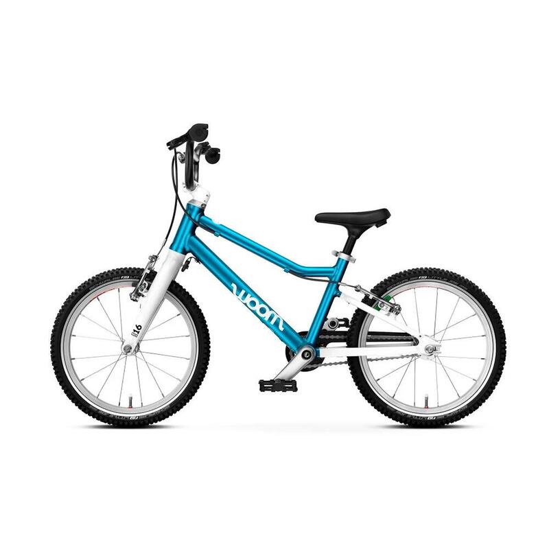 Bicicletă copii Woom GO 3 16" Metallic Blue (4–6 ani).