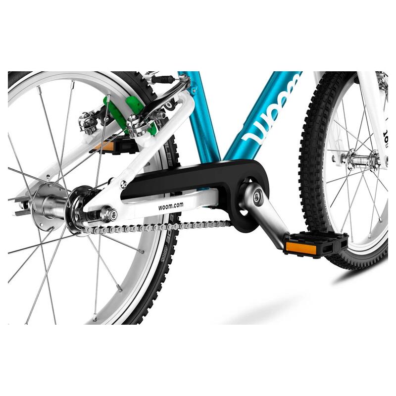 Bicicletă copii Woom GO 3 16" Metallic Blue (4–6 ani).