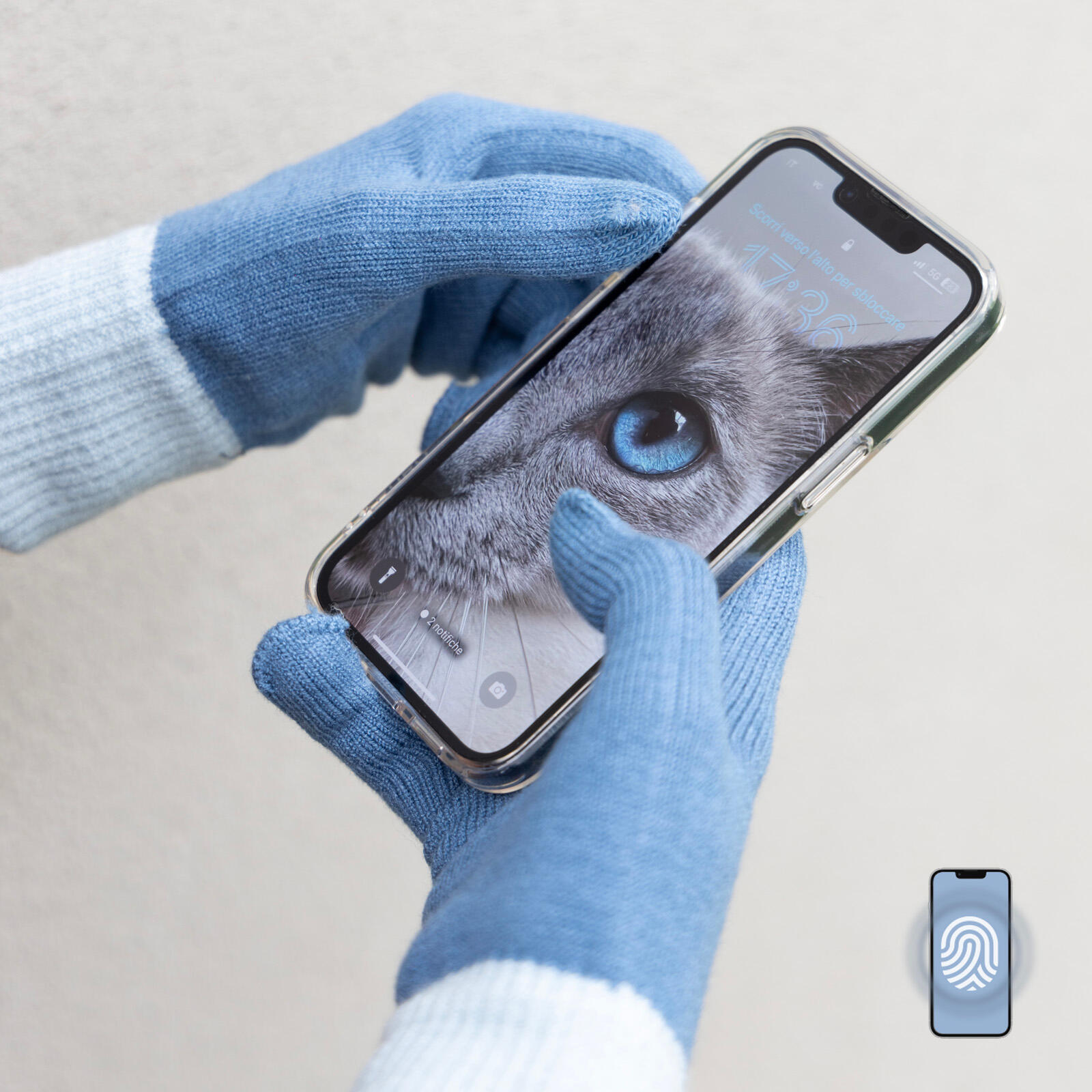Gants d'hiver pour écrans tactiles 2/3