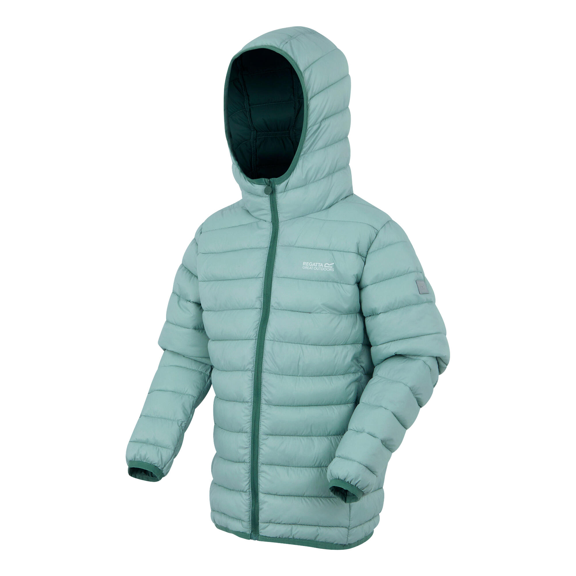 "Marizion" Steppjacke mit Kapuze für Kinder Grüner Dunst/Fichtengrün 3/5