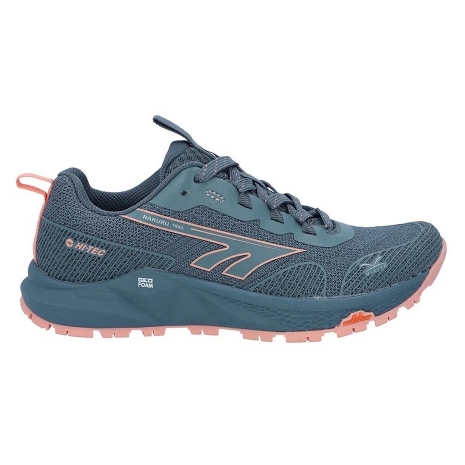 "Geo Nakuru" Sneaker für Damen Grau/Koralle 4/4