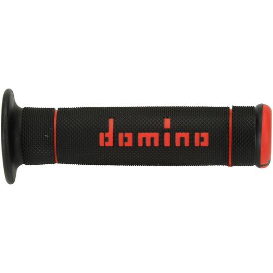 Domino A240 gumowe chwyty zamknięte 125/130 mm czarny/czerwony
