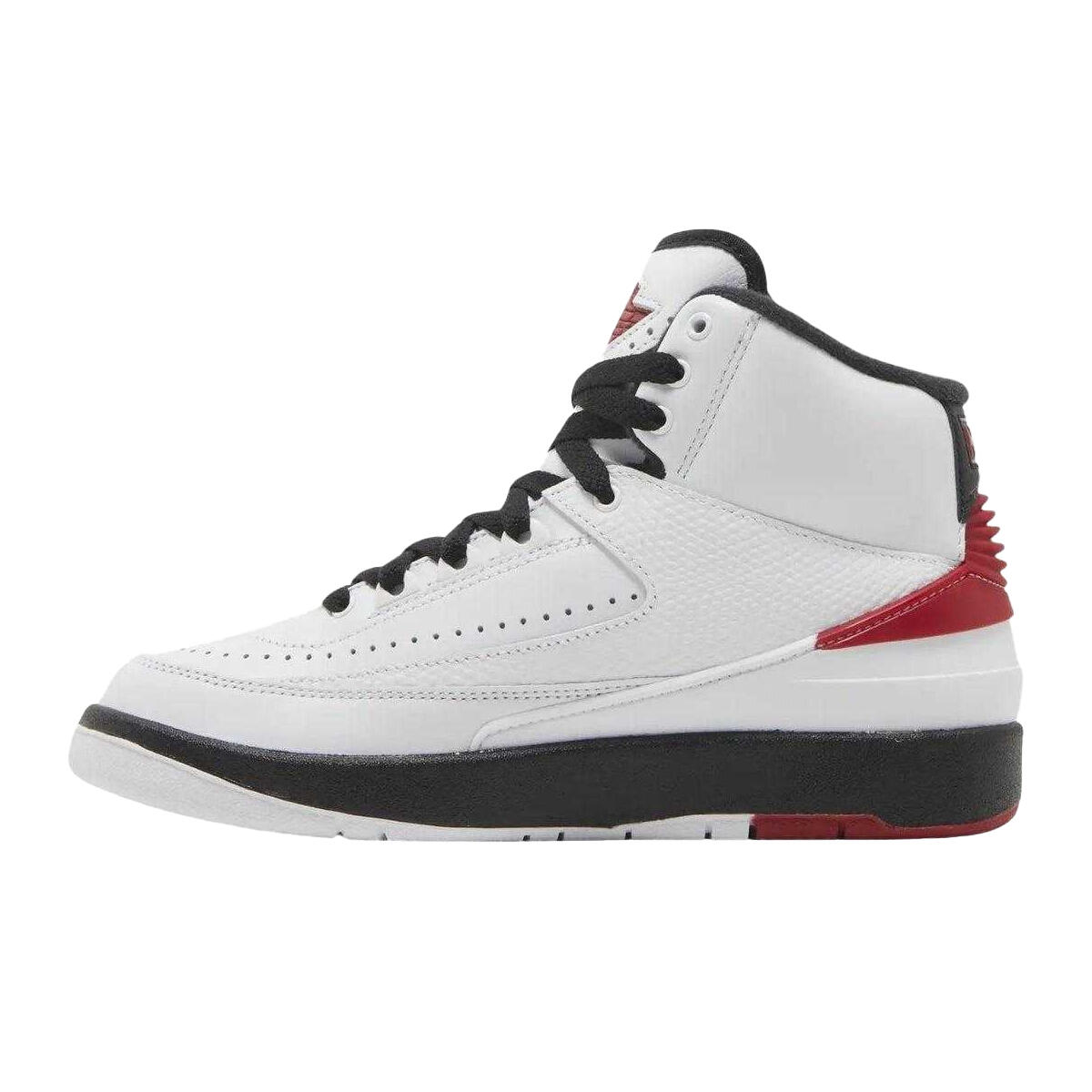 "Air Jordan 2 Retro" Sneaker für , Leder Herren Weiß/Rot 3/4
