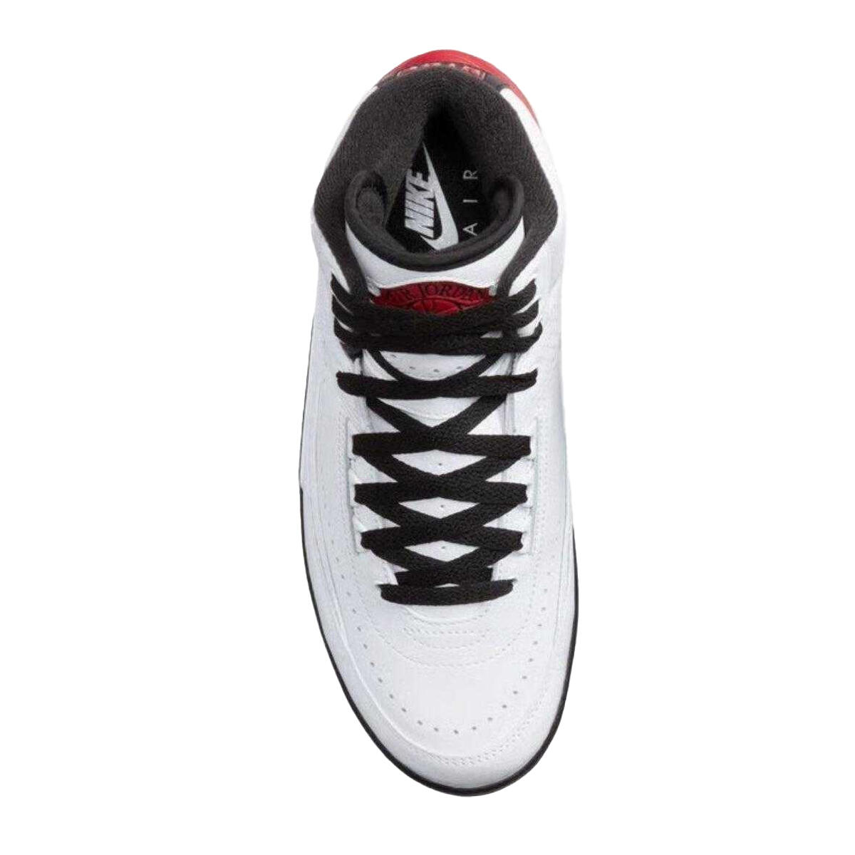 "Air Jordan 2 Retro" Sneaker für , Leder Herren Weiß/Rot 4/4