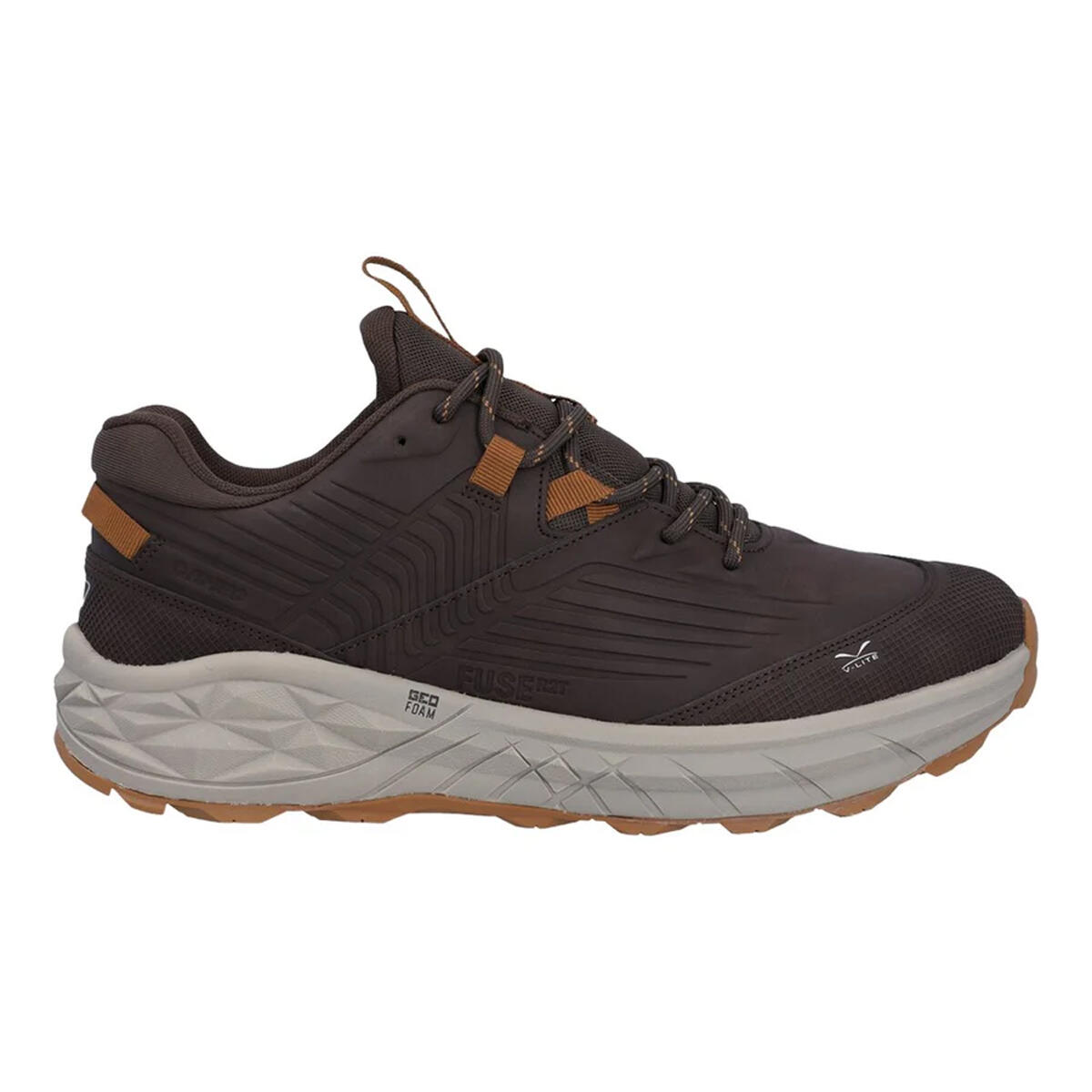Mens Fuse Trek Walking Shoes (Chocolate Brown/Timber Wolf) 4/4