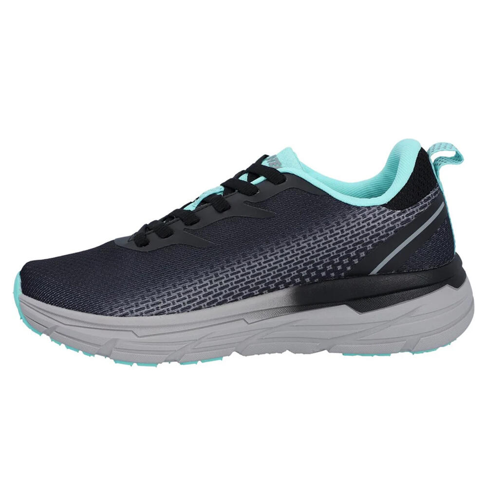 "Promenade" Sneaker für Damen Schwarz/Grau/Minzgrün 3/4