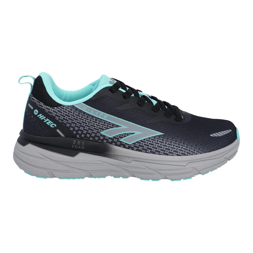 "Promenade" Sneaker für Damen Schwarz/Grau/Minzgrün 4/4