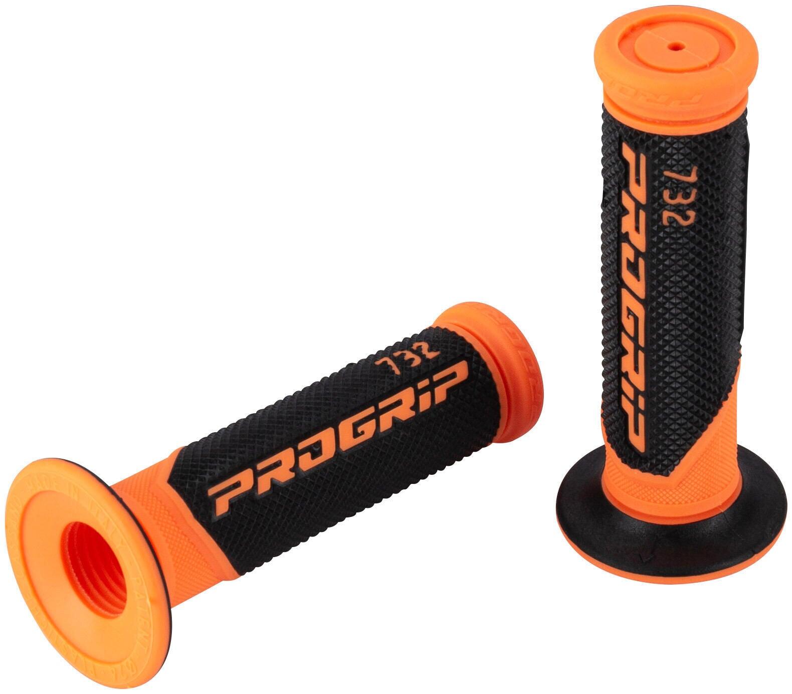 PROGRIP 732 Mod.18 Chwyty gumowe zamknięte 125 mm czarny/pomarańczowy