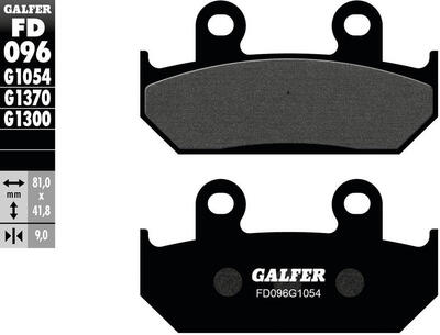 Galfer remblokken fd096 brake pad fd096 g1054 organic