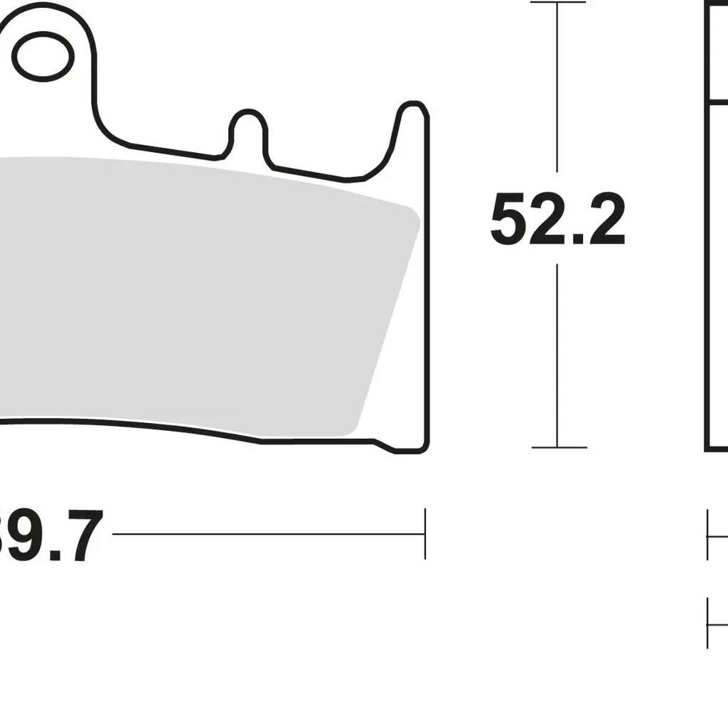 TRW MCB 659 Sintered Metal Bicycle Brake Pads.