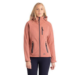 Veste softshell Trespass BELA II femme bordeaux déperlante 94% polyester