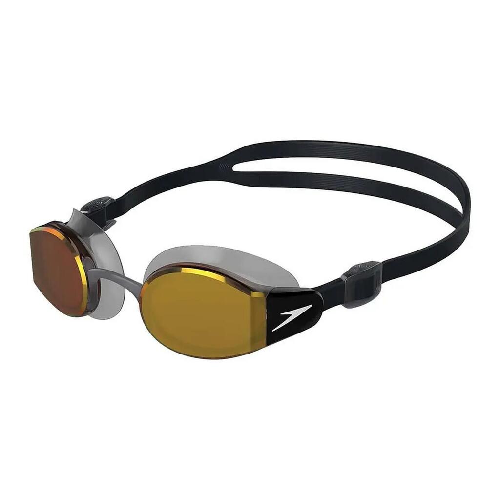 Mariner Pro Mirrored Swimming Goggles (Black/Clear/Orange)