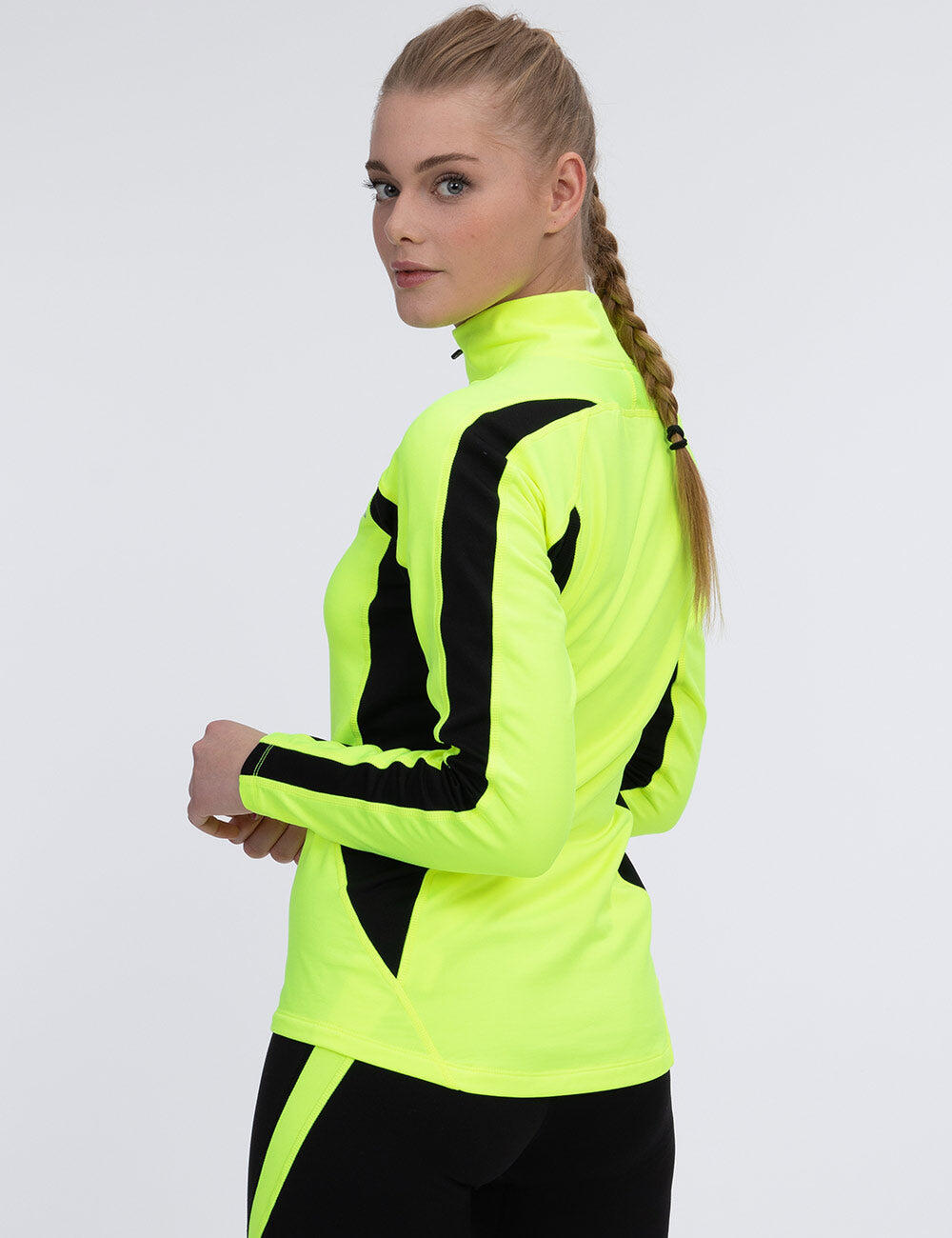 Damen Winter Fleece Thermolaufset (2-tlg.) Pro Laufshirt Langarm + Laufhose Lang 4/4