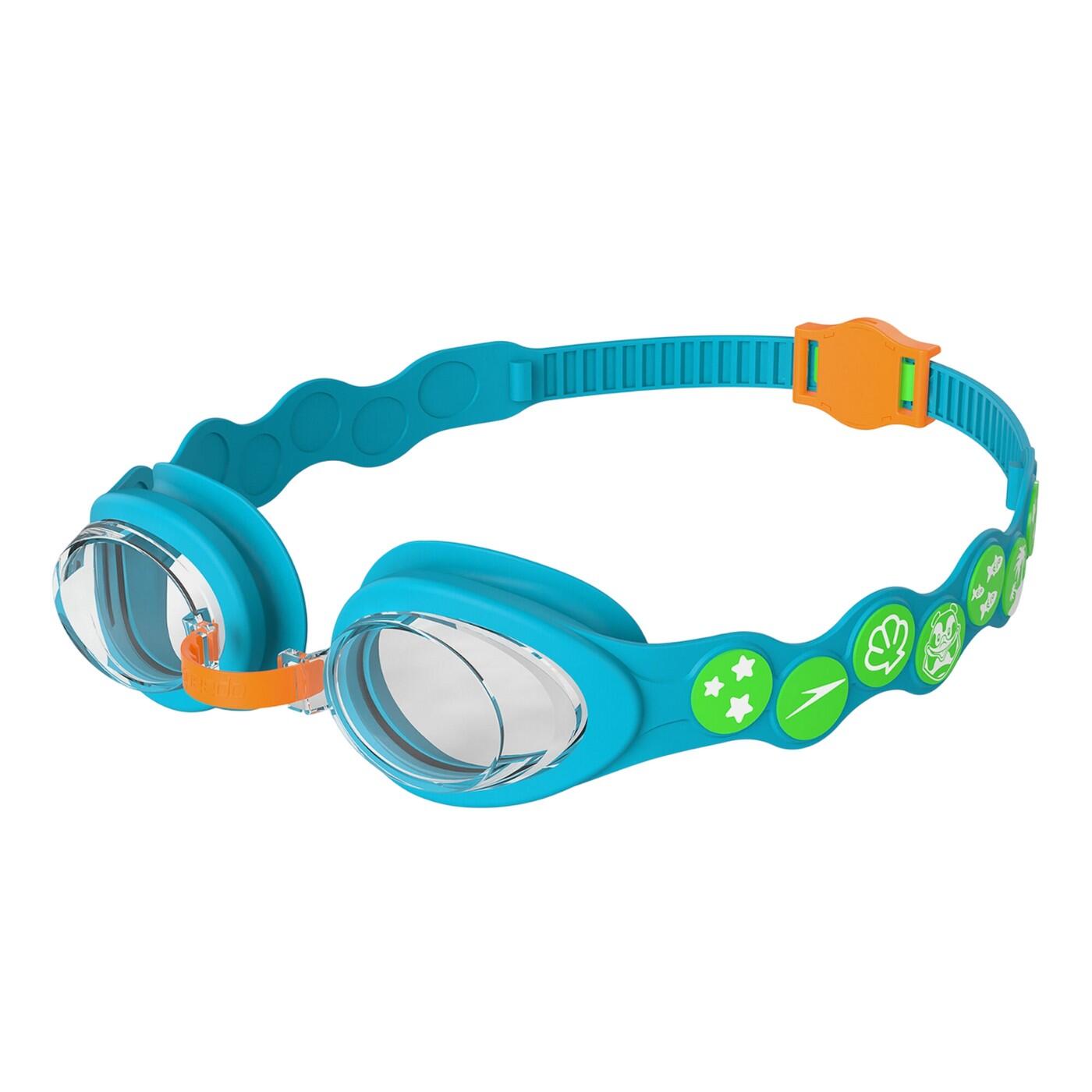 Lunettes De Natation SEA SQUAD Enfant (Bleu / Vert / Orange / Transparent) 3/4