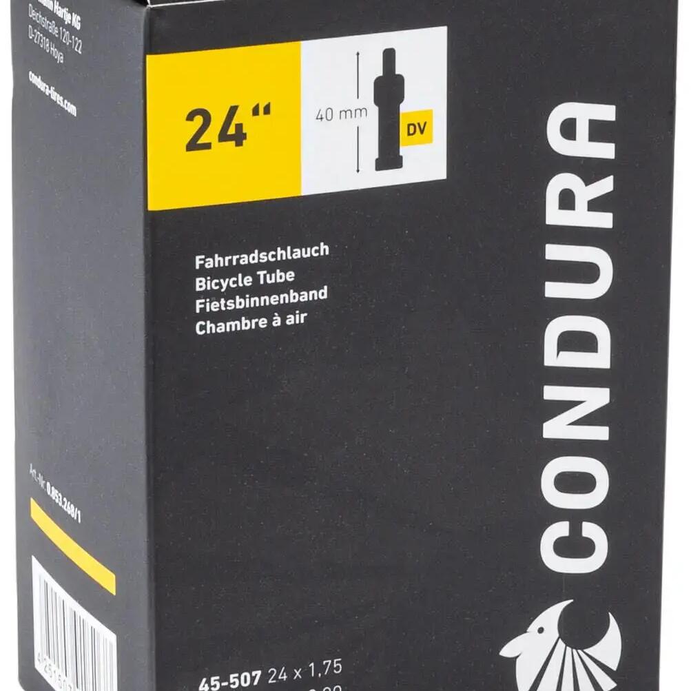 CONDURA 24" Inner Tube DV40 — 47/57-507 for 24-inch bikes.