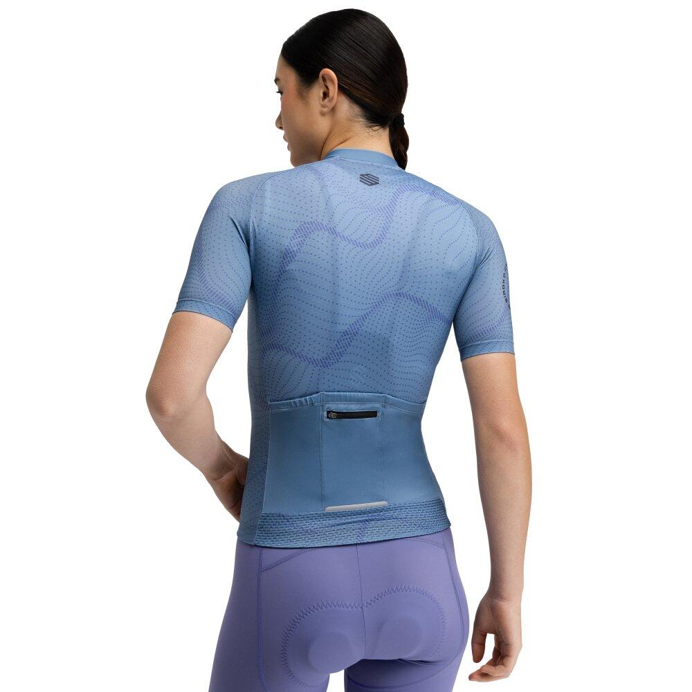 Damen Radsport kurzärmeliges radtrikot für M2-W Monte Velo Blau 2/8