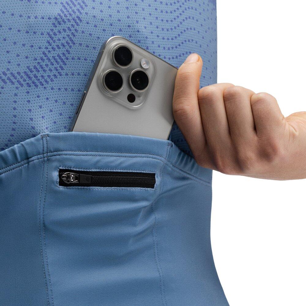 Damen Radsport kurzärmeliges radtrikot für M2-W Monte Velo Blau 5/8
