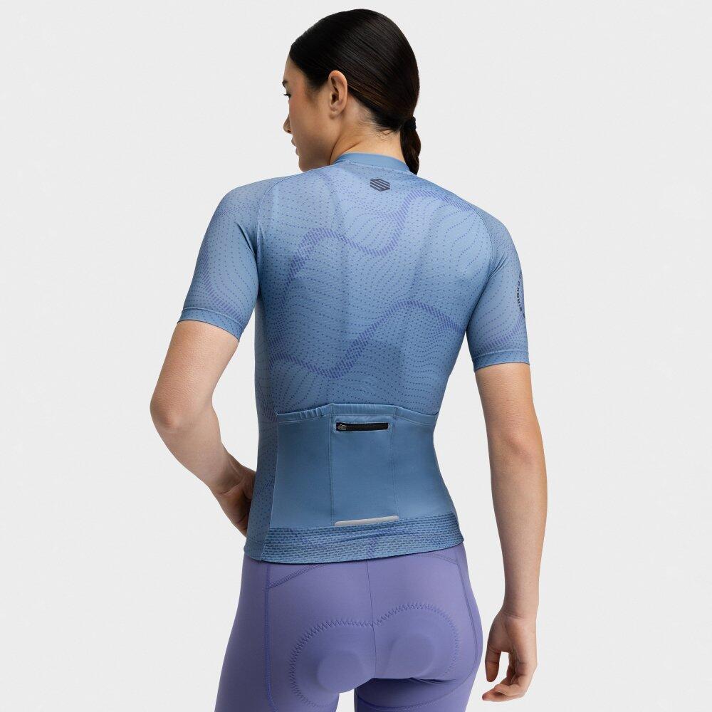 Damen Radsport kurzärmeliges radtrikot für M2-W Monte Velo Blau 6/8
